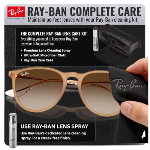 Image of Ray-Ban RB4171 ERIKA CLASSIC Phantos Shaped Sunglasses for Women with Official RAYBAN Eyewear Kit