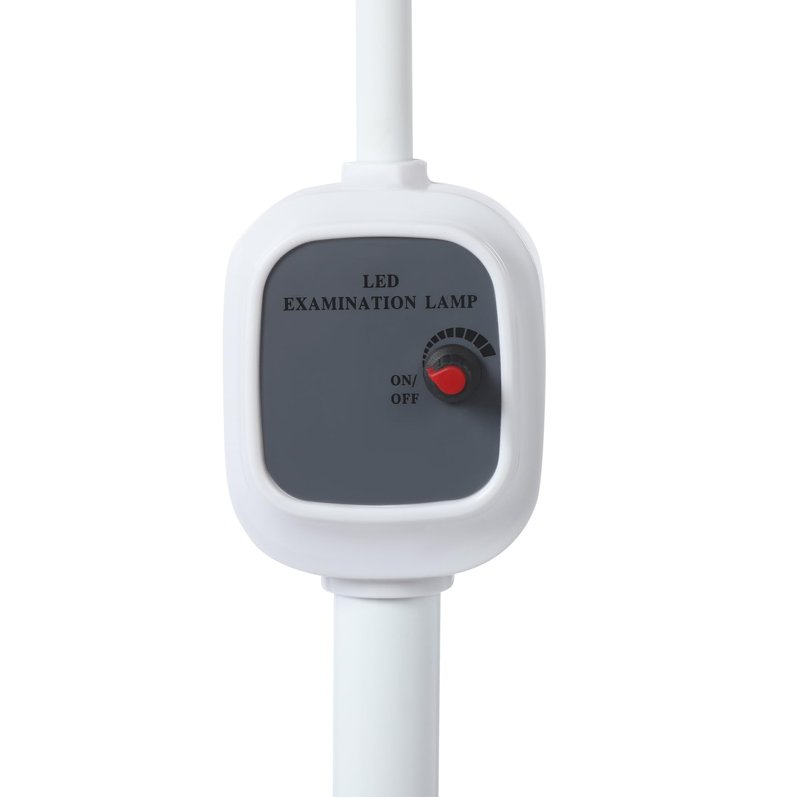 Lampada chirurgica a LED da 12 W, con 7 perle, 7500 lux, lampada mobile per ginecologia, lunghezza asta 80 cm, con 5 ruote per cliniche dentali