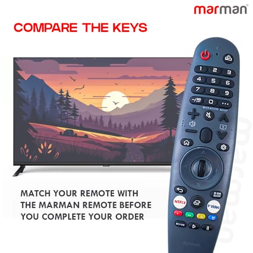 Image of marman Compatible with Croma Web OS Tv Remote Control Original Model CREL055USA024601 CREL050USA024601 Suitable for 4k LED Ultra HD Television Non Voice Command with Streaming Apps