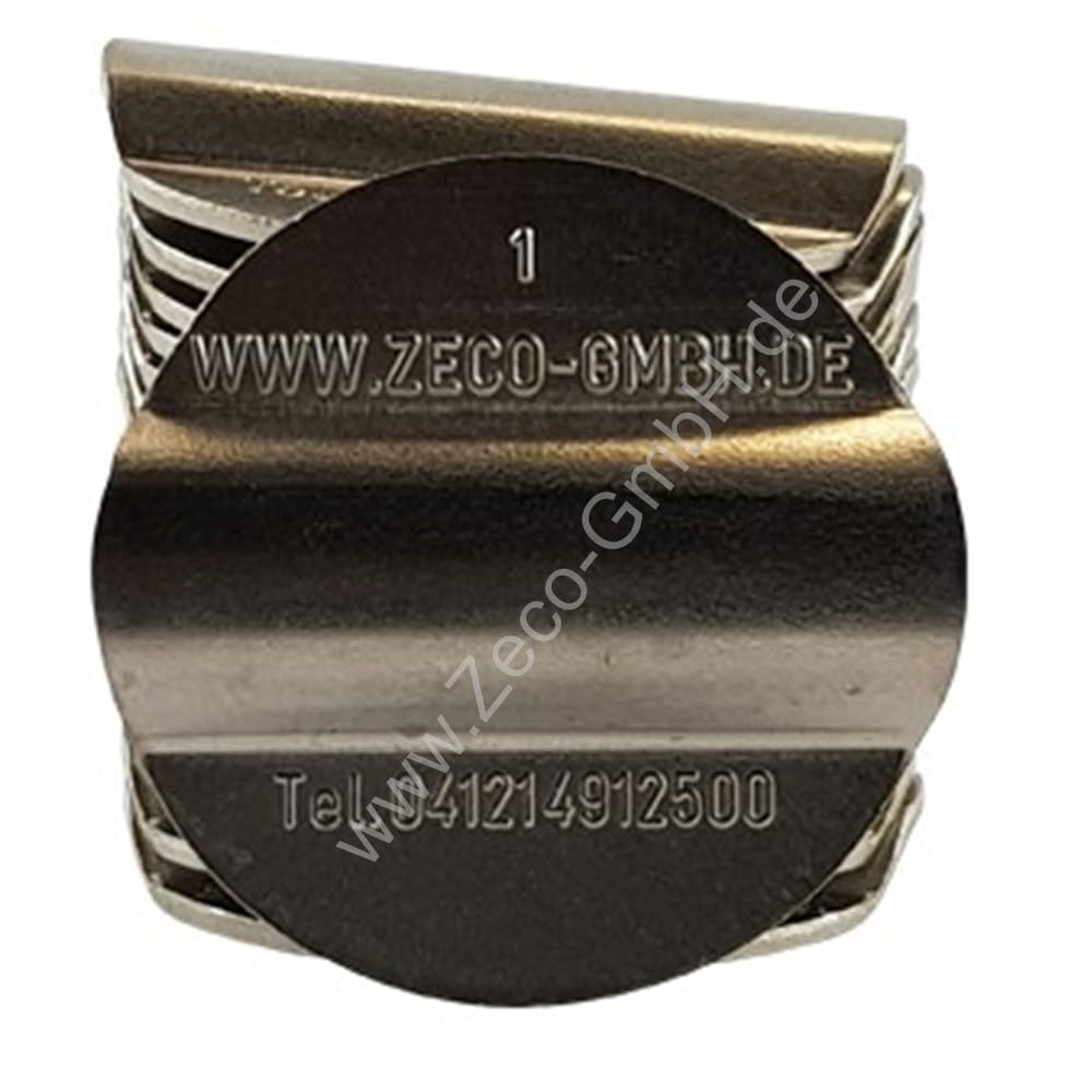 Zeco Wertmarke AM7 Schellka Silber, Waschmarke Duschmarke, Jeton, Token 100 Stück 26,4 mm x 1,0mm