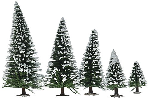 NOCH® Schneetannen für Modellbau, Winterlandschaft Deko, 10 Stück...