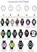 通用 Echtleder-Armband kompatibel mit Galaxy Watch 3 41mm, Damen Herren 20mm Schnellverschluss-Armband für Galaxy Watch 42 mm/Watch 4 Classic Smartwatch