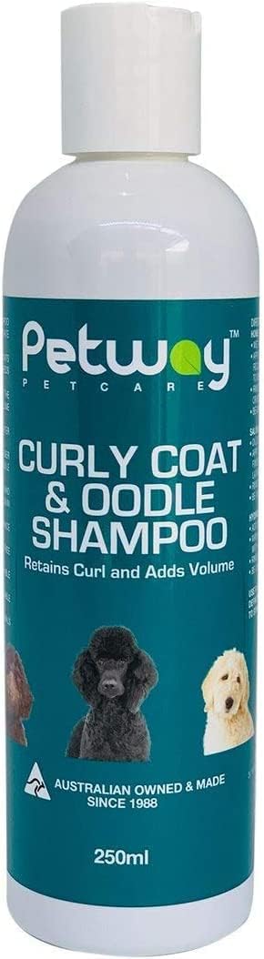 Petway Petcare Curly Coat & Oodle Shampoo for Dogs with Curly Coats and Oodle Breeds, for Hydrated and Moisturizing Skin, Natural Pet Shampoo for Retaining Curls, Vanilla Fragrance, 250ml