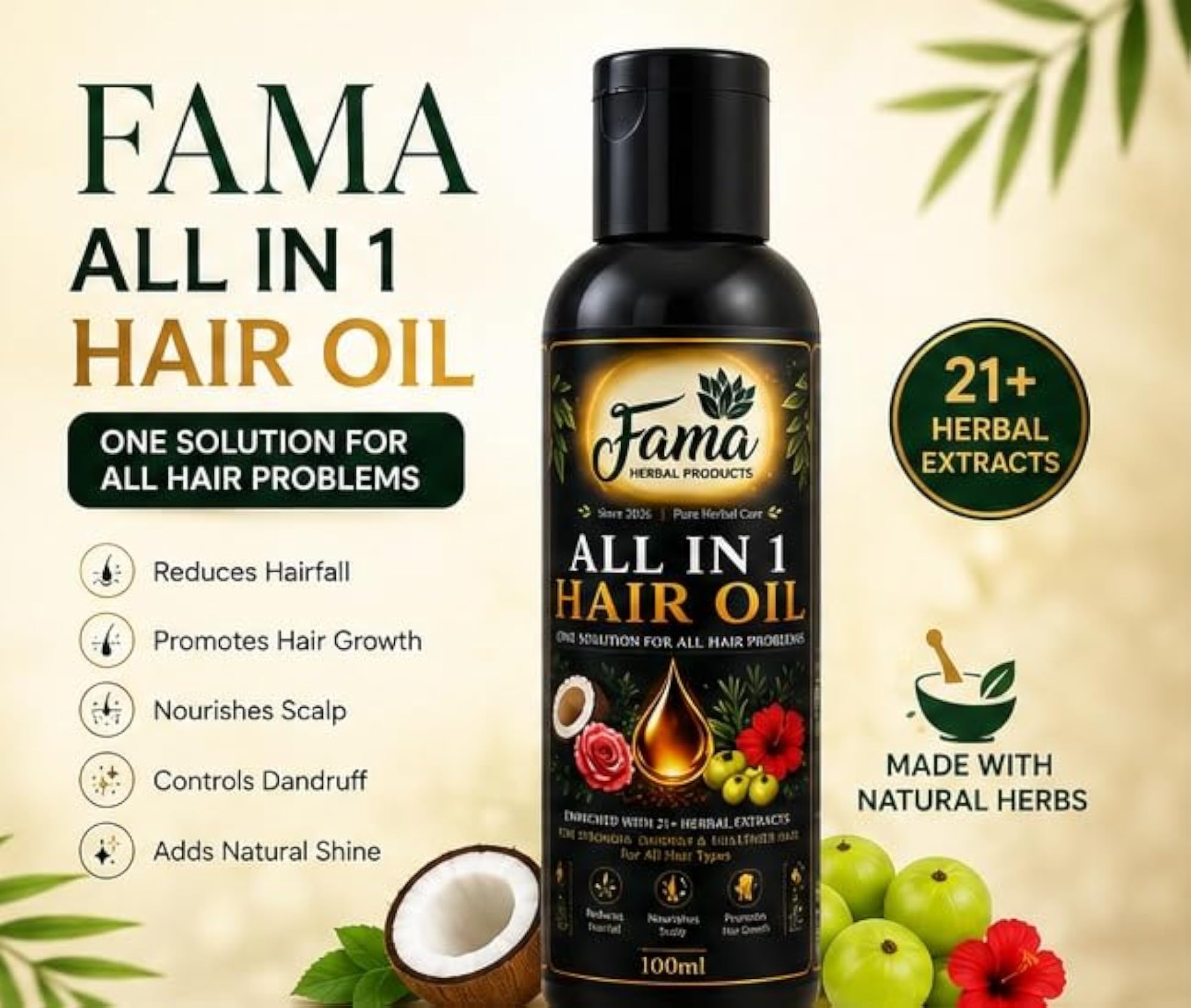 All in 1 Hair Oil, 100ml