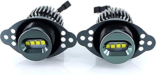 ICBEAMER Bombillas LED de ojo de ángel para bombillas de repuesto E90 E91 LCI BMW Halo Ring estándar halógenas azul