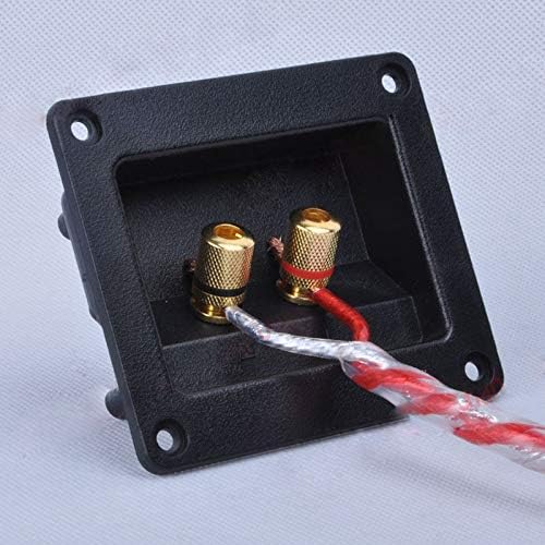 Davitu Electrical Equipments Supplies - Speaker high-grade B-pillar two-position junction box connector Pure copper column Audio Amplifier enthusiast DIY accessories - (Color: black)