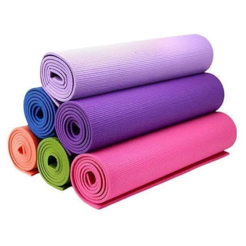 Yoga Mat for Women, Men, With Travel Carrying Strap – 6MM Extra Thick and Wide TPE Mats – Dual Textured for Anti-Slip - Lifestyle Mats for Yoga, Exercise & Runner Carpet (purple)-image-31