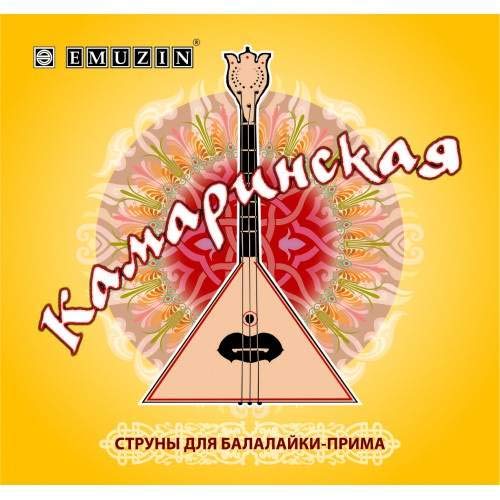 Kamarinskaya Emuzin Three 3 String - Balalaika Prima Nylon - Steel Strings