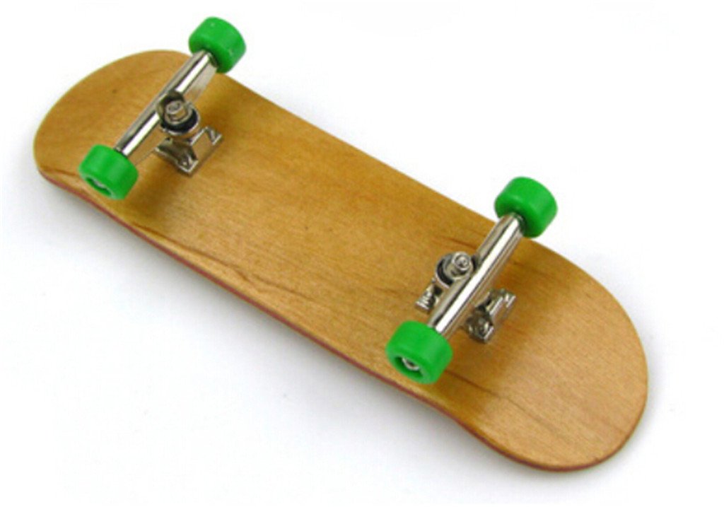 STORMDECK Professional Maple Complete Wooden Finger Skateboard Party Favors Gift for Kids Green Wheel