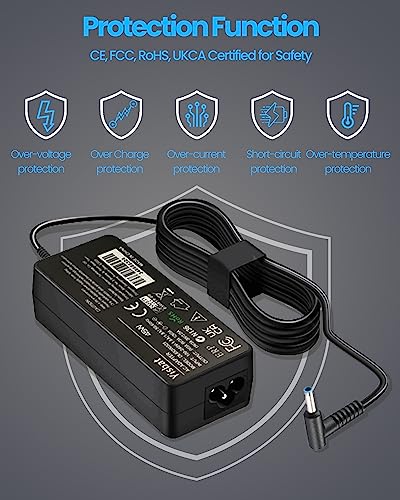 HP 45W 19,5V 2,31A Laptop Charger compatibel met HP 17 15 14 15s 14s 15-CS 15-CP 17-CA 17-by 17-BS, L25296-001/002/003/004,740015-001/002/003/003,740015-001/002/003/003 /004, Pavilion 11/13/15 - Afbeelding 6