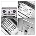 Winado 12.5QT Electric Deep Fryer with Time Control & Oil Filtration, 11.8L Countertop Stainless Steel w/Temperature Control & Basket & Lid Frying Machine, for Home & Commercial 1700W 60Hz 110V