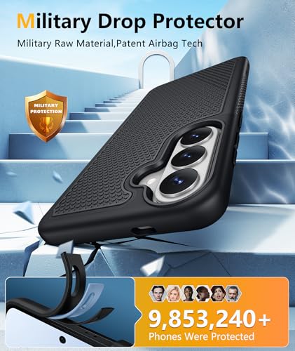 Image of FNTCASE for Samsung Galaxy S26 Plus Case: [Compatible with Magsafe] [Magnetic Phone Cover with Screen Protector] Military Grade Drop Protection Anti-Slip Dual Layer Shockproof (Magnetic)