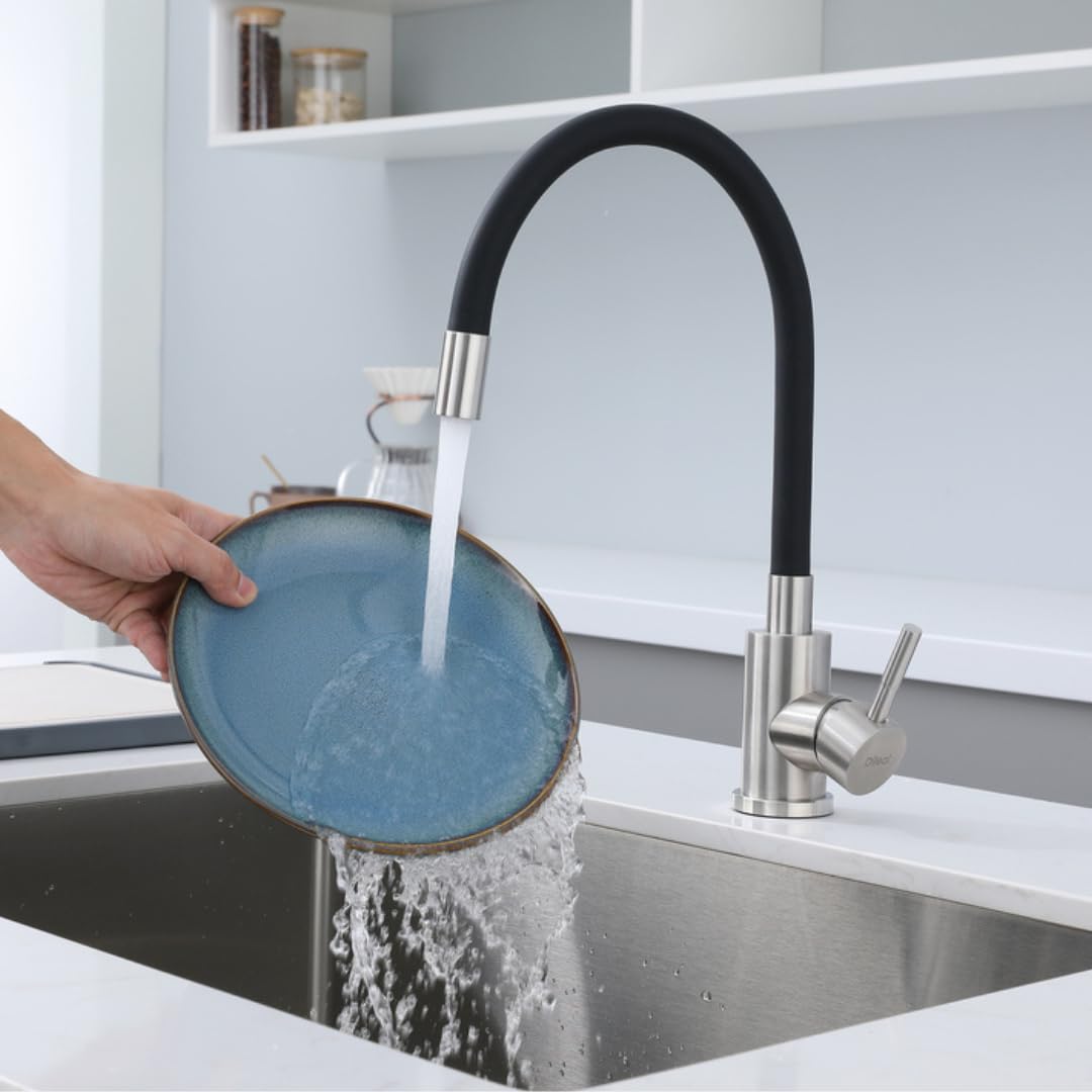 Robinet de cuisine flexible idéal pour une cuisine écologique