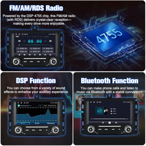 Radio para auto Android 7 pulgadas Dodge RAM 2013-2019 miniatura 5