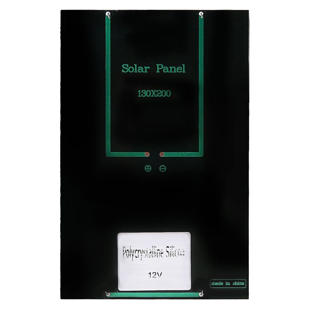 NUZAMAS 4.2W 12V 350ma Mini Pannello Solare Modulo Solare della cella di Sistema Camping Caricabatterie DIY Parti 200mm X 130mm