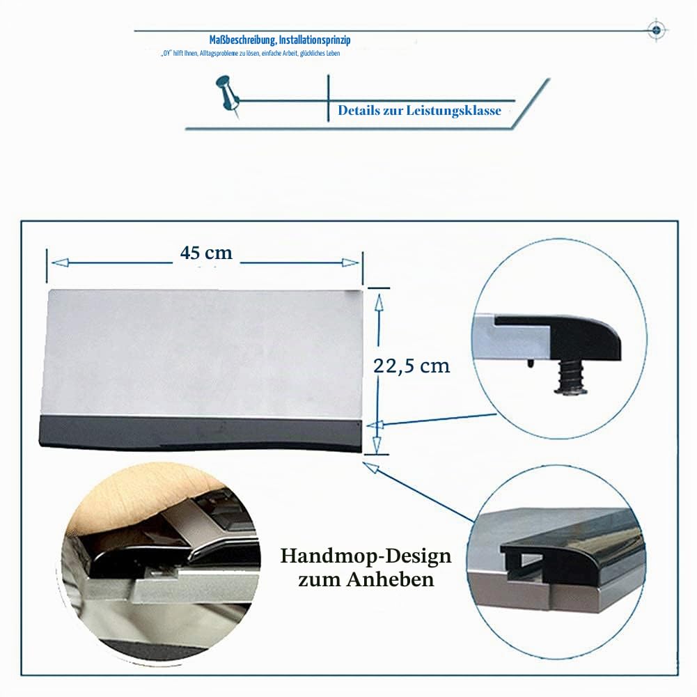 Rollstuhl-Tablett Ergonomischer Rollstuhl-Computer-Schreibtisch, justierbarer Abstand und Höhe, Universal-Tabletts Abnehmbarer Rollstuhl Lap Tablett Tisch zum Essen Lesen
