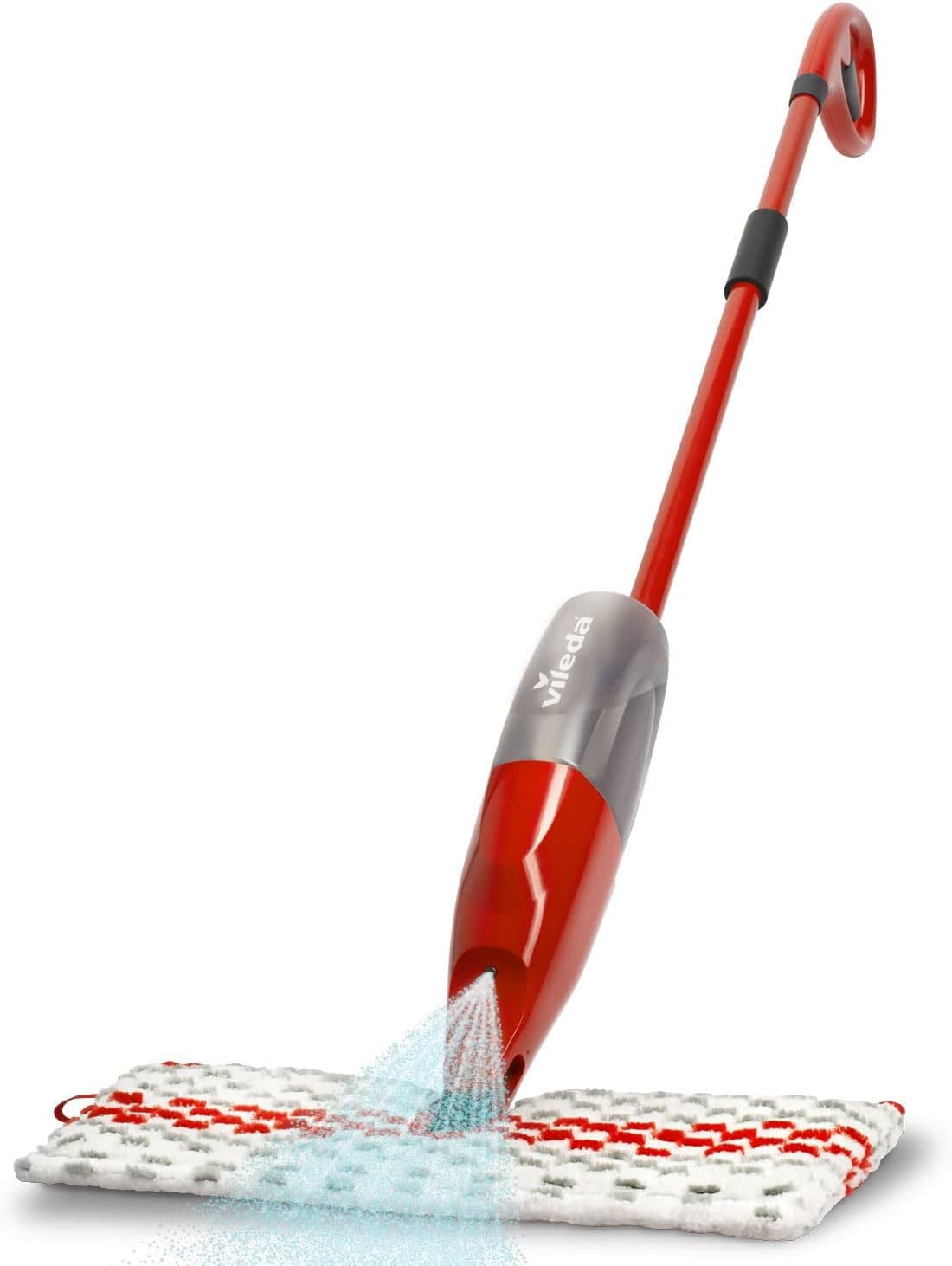Vileda 1 2 Spray Max Mop 650 Ml, Microfibre With Sprayer, Clean Floors Without a Bucket, Suitable for All Types of Flooring, Reusable Pad, Red, 1 CountVileda 1 2 Spray Max Mop 650 Ml, Microfibre With Sโฆ