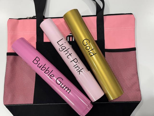 Bolso Tote con cierre personalizado rosa y negro miniatura 4