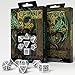 Celtic 3D Revised Black & White Dice Set