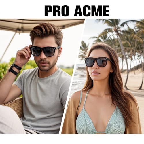 Image of Pro Acme Mens Sunglasses - Square Shades Retro Large Sun Glasses for Women Driving Fishing UV Protection