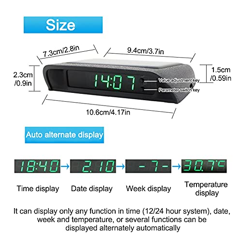 Reviews y listado de Reloj temperatura coche los preferidos por los clientes. 9 Imagen adicional