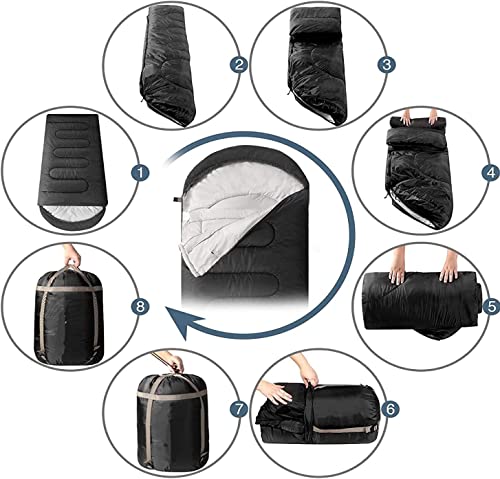 Trail Maker Bulk Sleeping Bags, Mummy Style (10 Pack),32 Degree Cold Weather Hooded Sleeping Bags for Adults, Homeless, Camping, Indoors, Outdoors - Image 4