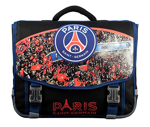 PSG Cartable Mixte Enfant, Rouge/Noir, 41 cm