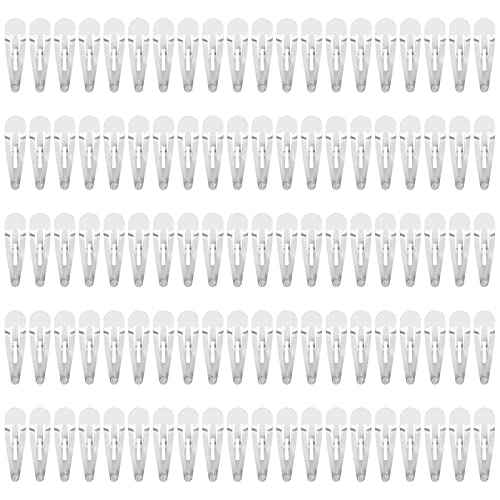 Lawie Pack de 100 Pinzas de Metal Plateadas de 4 CM para Cabello miniatura 1