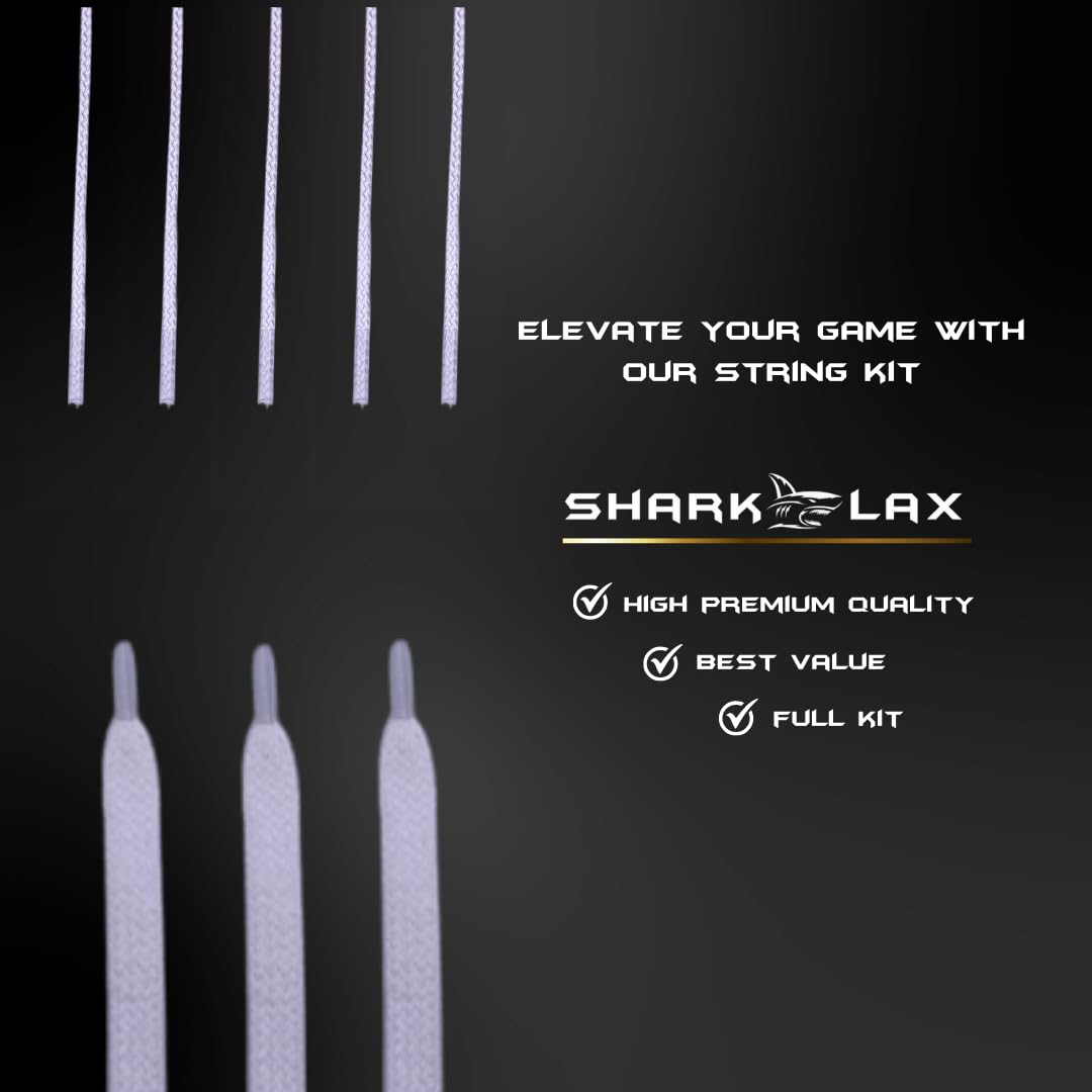 Shark Lax - SemiSoft Stringing Kit - Easy to String Kit - Use SemiSoft Strings for The Best Performance