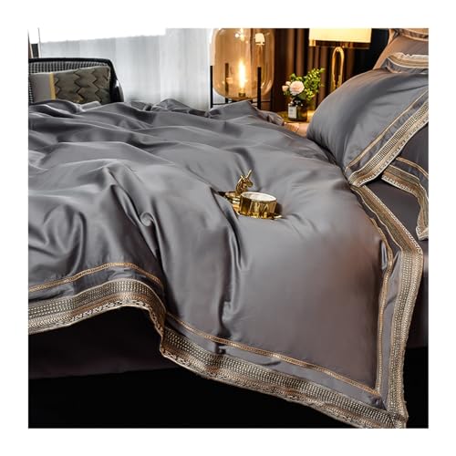 Parure de lit en coton égyptien rose pour un confort luxueux et doux - 8