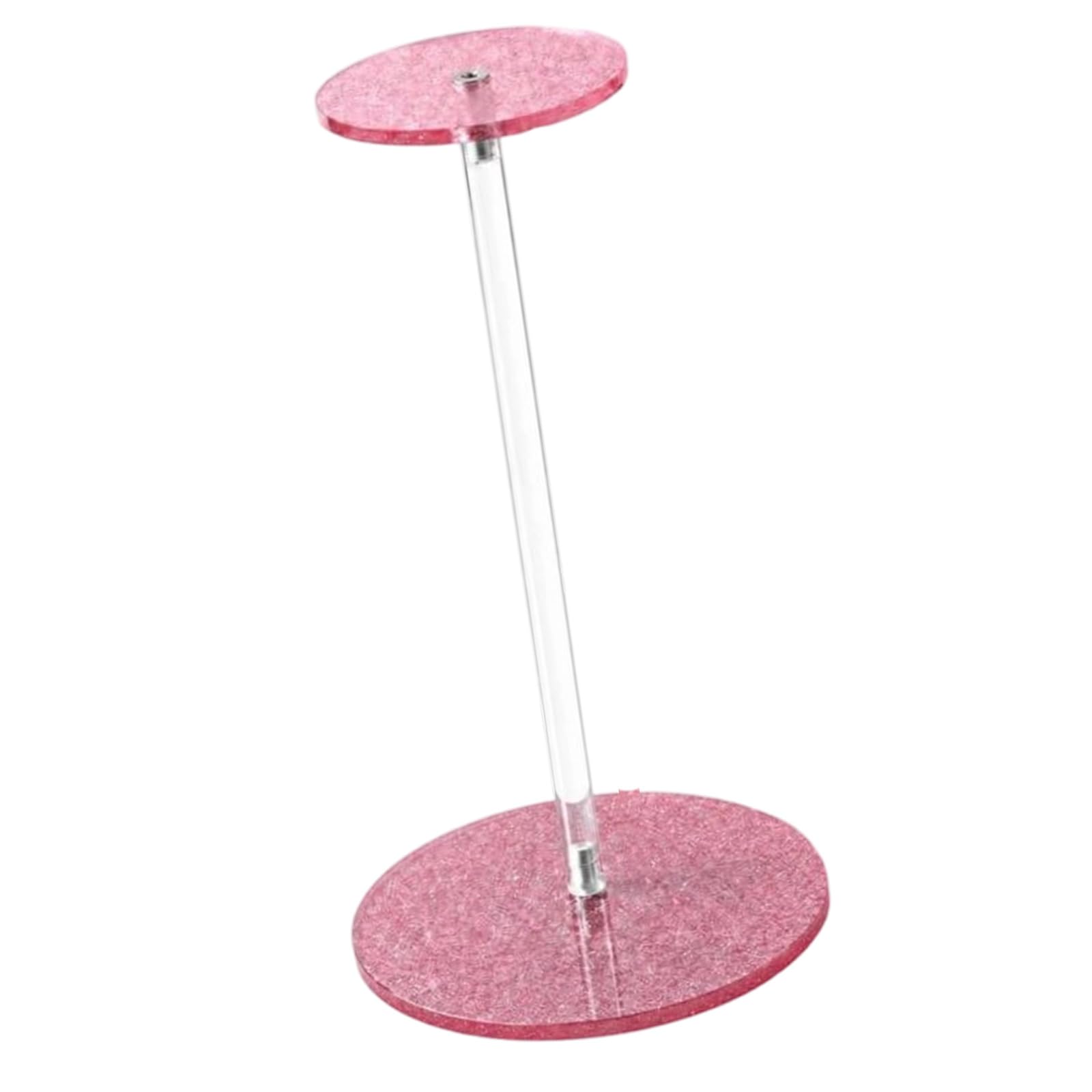 Elnwnnkc Display Stand for Desk or Dresser, Acrylic Tabletop Hat Holder for Baseball Caps and Bucket Hats with Clear Rod Acrylic Hat Display Stand Baseball Cap