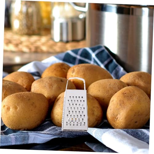 Rallador de caja mini acero inoxidable plateado 6 piezas miniatura 5