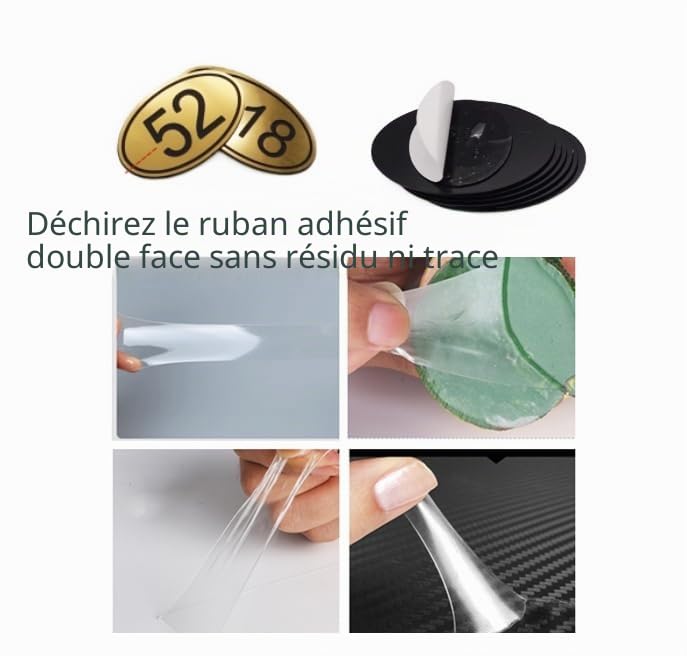Numéros de table ovales dorés pour sublimer la décoration d'un mariage
