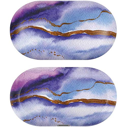 Skinit Decal Audio Skin Compatible with Samsung Galaxy Buds+ - Officially Licensed Skinit Originally Designed Blue Violet Watercolor Geode Design