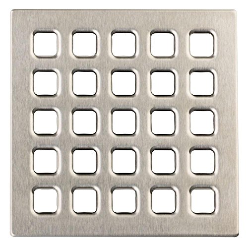 USG Durock Shower System- Pro Series Grate- 4 Professional Grate Brushed Nickel by USG