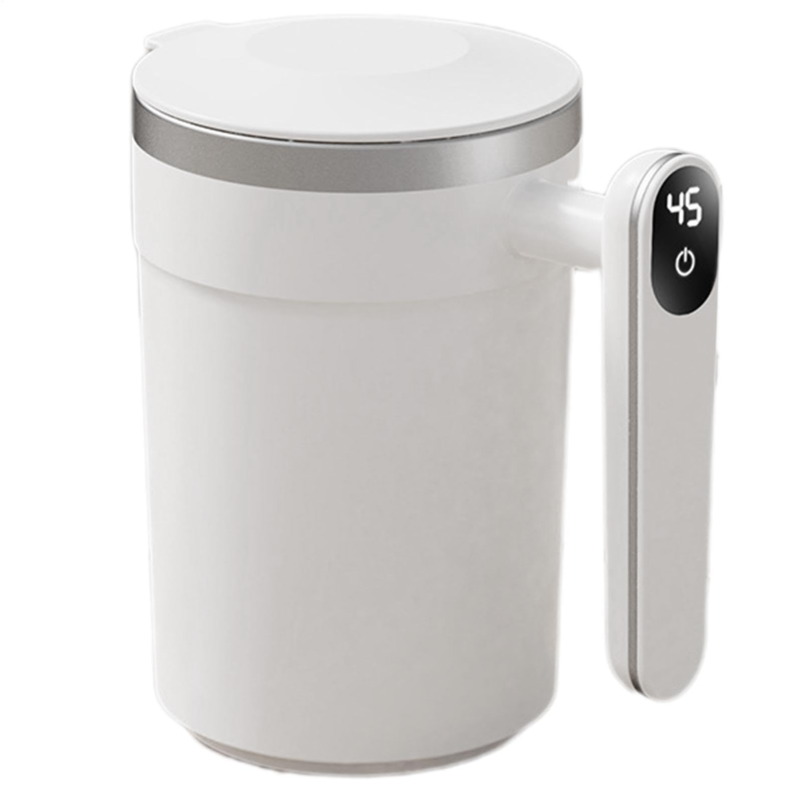 Electric Mixing Mug - seelf-stirring Coffee Mug | Electric seelf Stirring Mug | seelf Stirring Mug With Lid | Automatic Stirring Coffee Mug | Digital Display Design Coffee Cup For Coffee Milk Cocoa