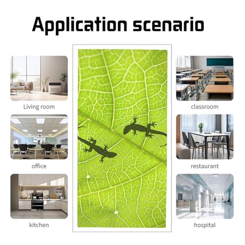 Image of 2Pcs Gecko Fluorescent Light Covers for Ceiling Lights Classroom, Magnetic Light Filters for Office, Hospitals, Home 4 X 2 Feet