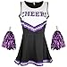 Produktbild Cheerleader-Kostüm, Kostüm aus High School Musical mit Pompoms, in 6 Farben und 5 Größen