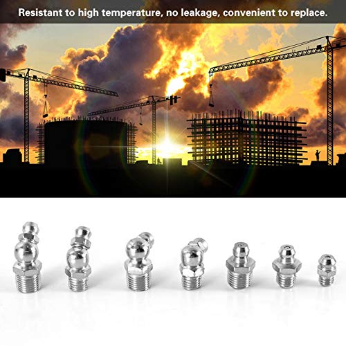 Smeernippel, smeernippelsets, metalen materiaal Duurzaam 45 stuks Hoge sterkte voor vetspuiten Mechanische apparatuur - Afbeelding 3