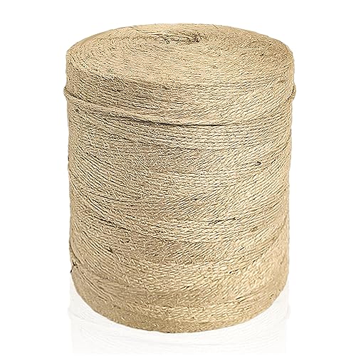 200 metros de cuerda de cáñamo amarillo claro, se puede utilizar para hacer paquetes de regalos de bricolaje, adecuada para agrupar jarrones y artesanías