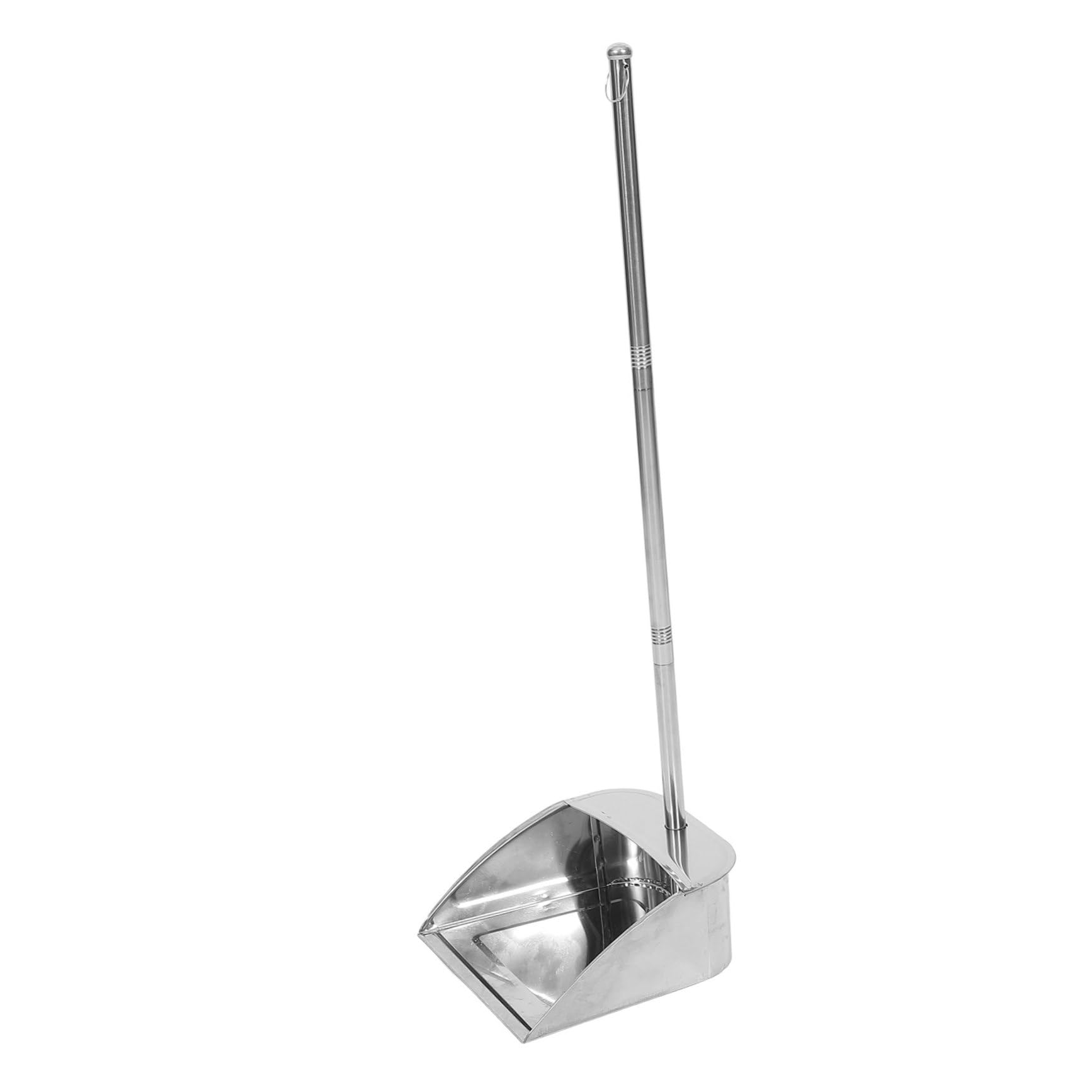 Recogedor de Basura Mango Largo Extensible de Acero Inoxidable y Recogida de Polvo para Limpieza Hogar en Rincones Estrechos