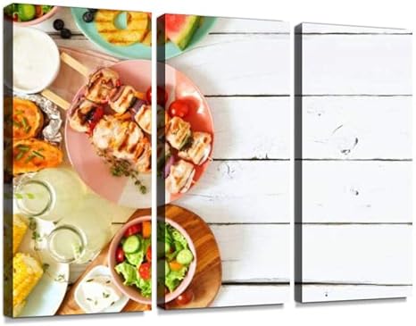 Amazon Co Jp 白い木 夏 バーベキュー ピクニック ピクニック 食べ物 バーベキューグリル バーベキュー料理 夏 真俯瞰 テーブル フラットレイ 上方 背景 バイキング形式 平面 まぶしい 網焼き 白 肉 スイカ 串料理 屋外 枠 食事 おやつ カナダ カラフル サラダ シシカバブ