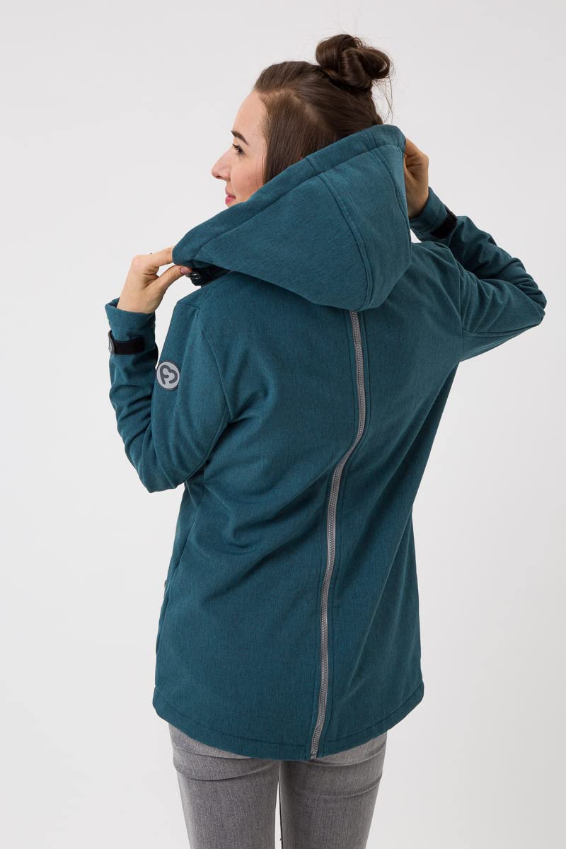 fun2bemum Enigma 5in1 BACK/FRONT Softshell Jacke,Tragejacke, Babytragejacke,Schwangerschaftsjacke