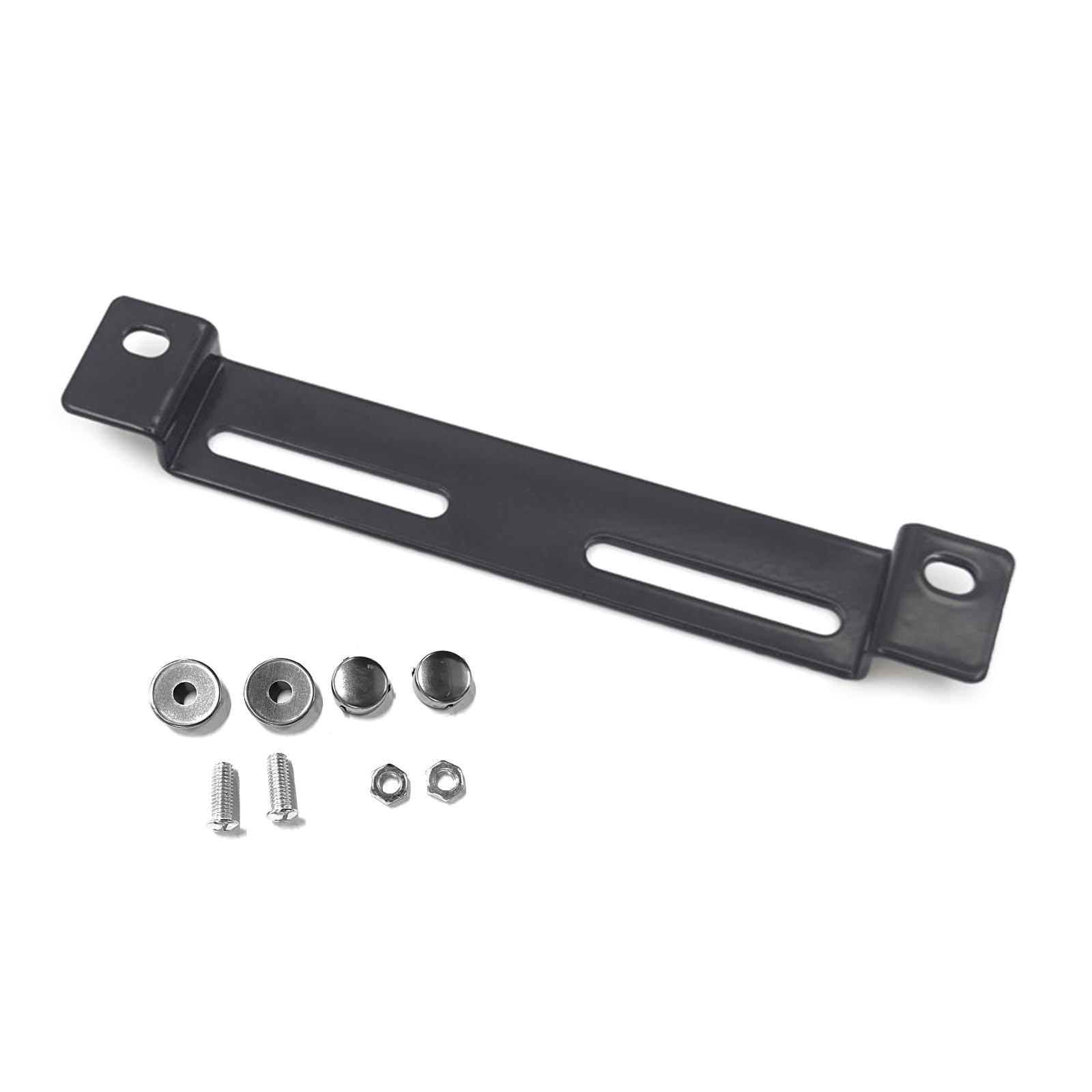 31-0086 ブラックナンバープレートブラケット Amazon.co.jp: 金属ブラケットナンバープレートブラック 7.6 ''x1.2