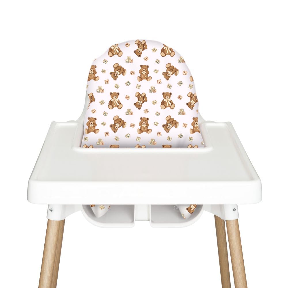 Nibble and Rest Highchair Cushion Cover for Inflatable Cushion, Compatible for IKEA Antilop Highchair, High Chair Accessories Stain-Proof and Wipeable Cushion Cover (Cushion NOT Included)