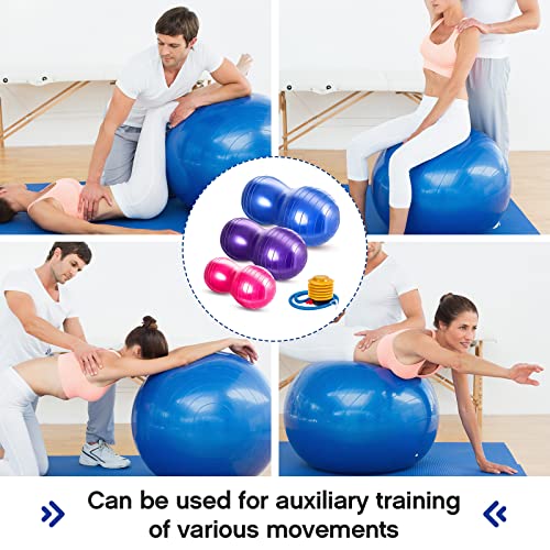 Image of Jexine Peanut Ball for Kids Therapy Anti-Burst Exercise Yoga Ball with Pump for Pregnancy Birth Exercise Physical Therapy, for Child Training