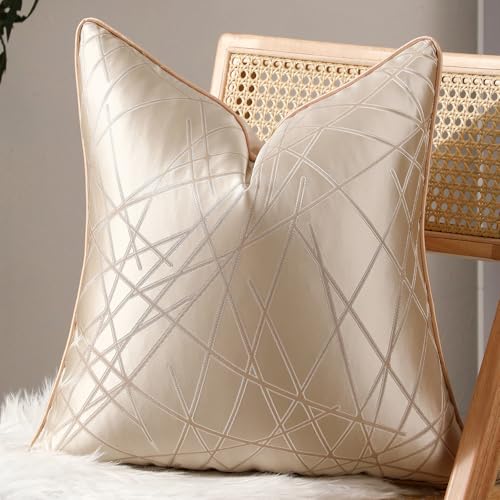 Taie de coussin douce dorée vctops 45x45 pour canapé moderne