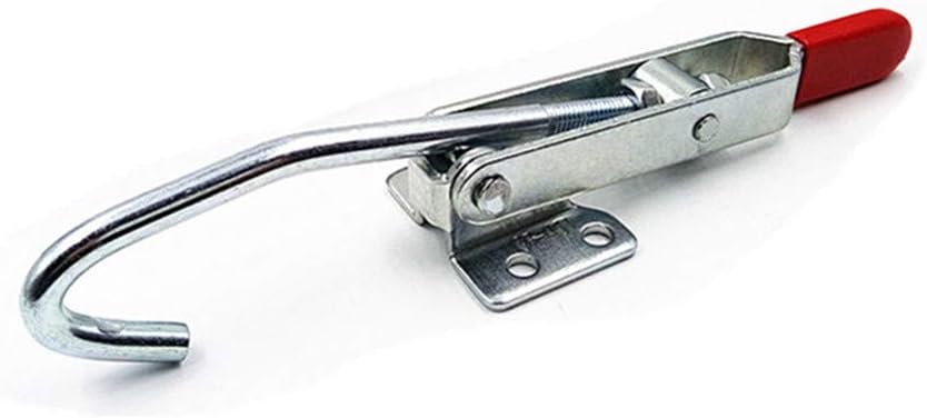 2-Pack J-Hook Toggle Clamps, 375 lbs Holding Capacity, Adjustable Heavy-Duty Quick Release Clamps for Welding,Woodworking, Fixturing & Mechanical Assembly(451)