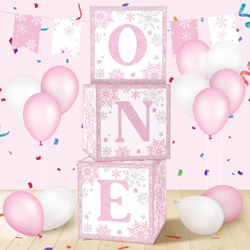 Boîtes à ballons ONE pour fêter le premier anniversaire de votre fille ou garçon