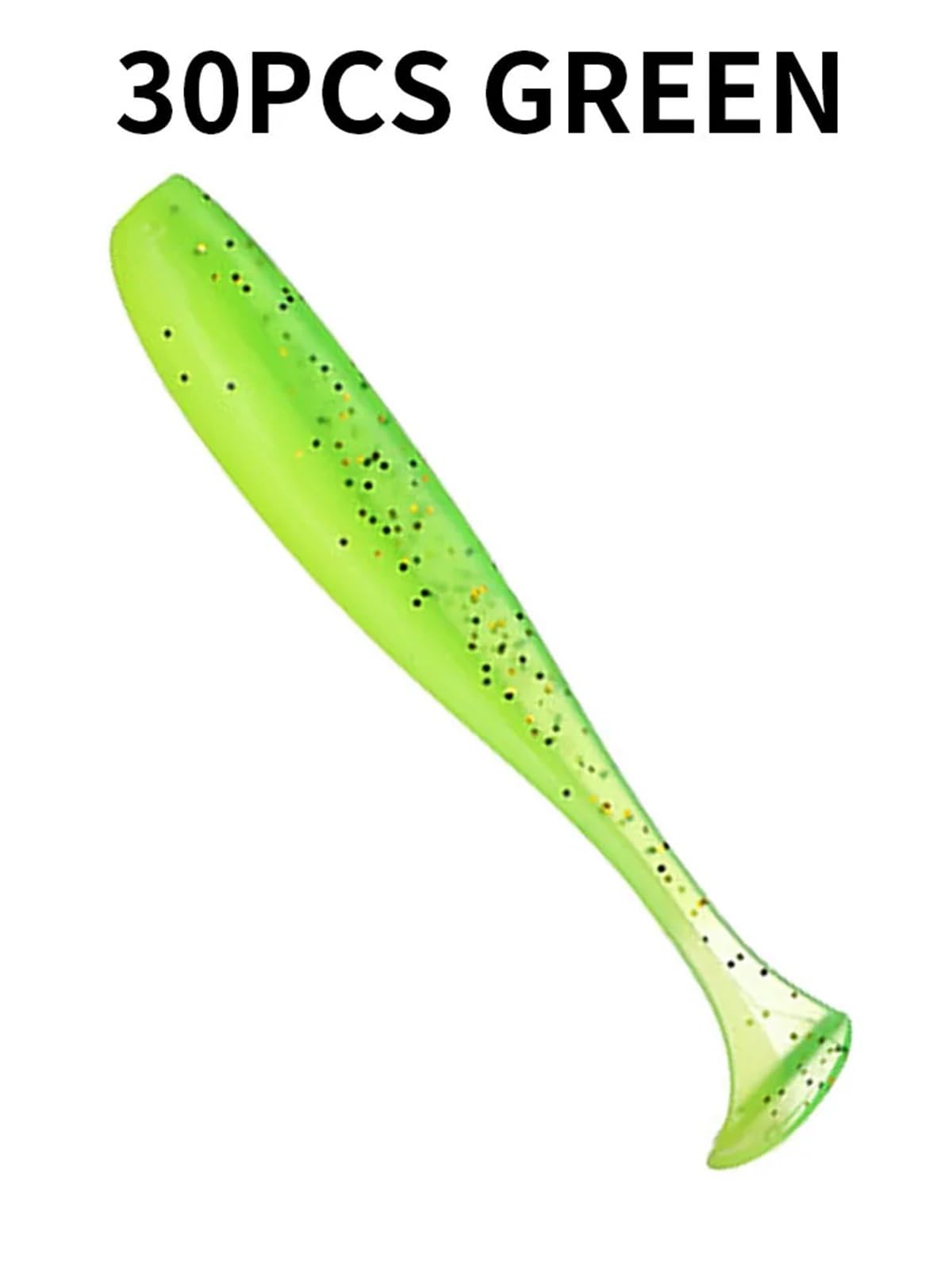 30 pièces 5 cm 1g leurres de pêche en Plastique Souple Queue de pagaie appâts artificiels en Silicone Pesca Wobbler brochet Perche Truite Bar leurre